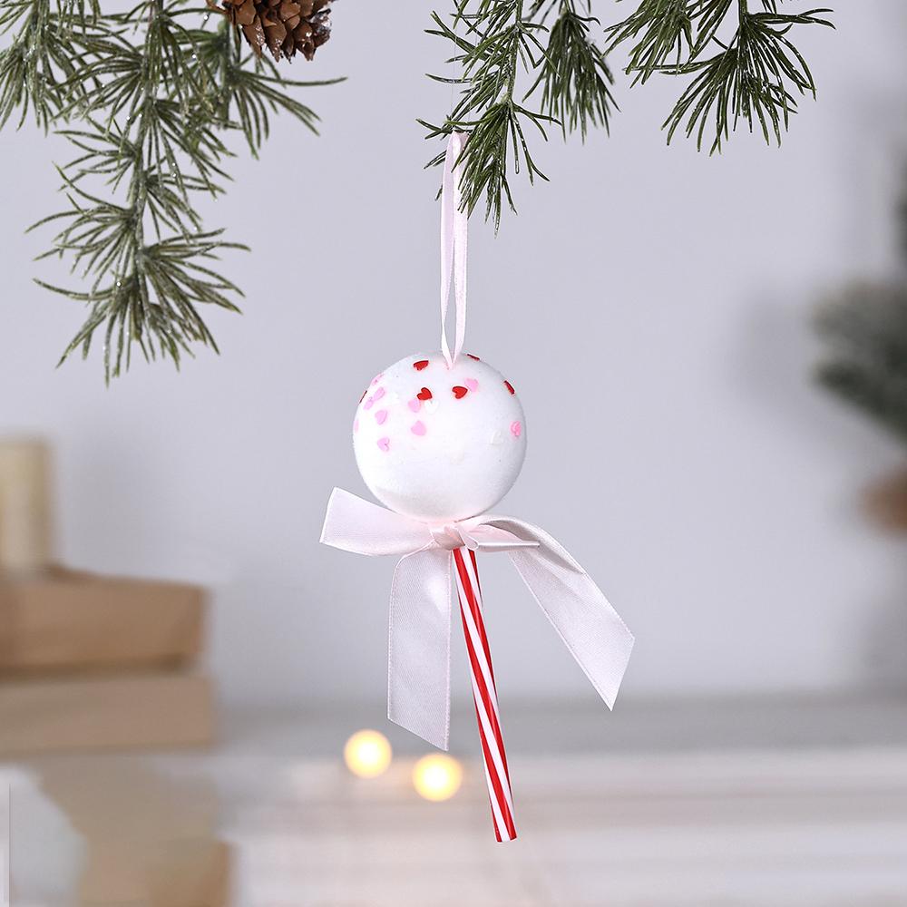 Macaron Ice Cream Cake Donut Pendant Christmas Tree Hanging Decoration Kids New Year Gifts Home Party Supplies