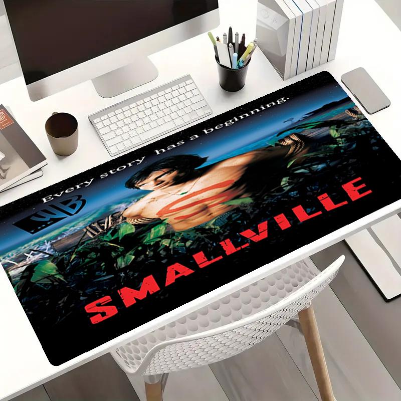 Smallville Thema Mauspads, Rutschfeste Gummiunterseite, Multifunktionales Büro- & Heimdekor, Perfekt für die Personalisierung des Arbeitsplatzes.