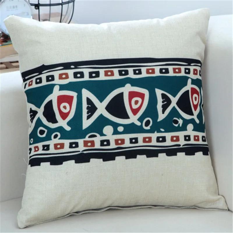 45x45cm Classic Vintage Ethnic Style Printed Cushion Cover Home Office Shop Sofa Chair Decorative Throw Pillowcase