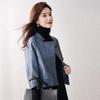 Genuine Leather Jacket Women's Short Spring and Autumn Loose Single Leather Cloak Sheepskin Retro Series Jacket