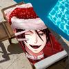 B-black Animation B-butler-r Towel Large Quick-Drying Microfiber Soft Beach Towel for Travel Fitness Sauna Bathing Camping