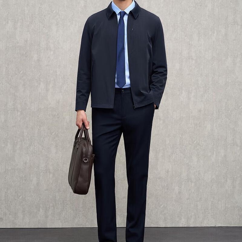 EMZ Men's Premium Business Casual Collared Jacket