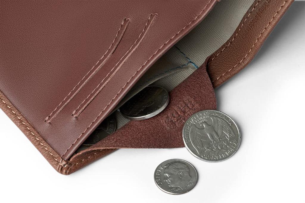 Bellroy Note Sleeve, Schlanke Ledergeldbörse mit RFID-Option (Fasst bis zu 11 Karten) - Haselnuss