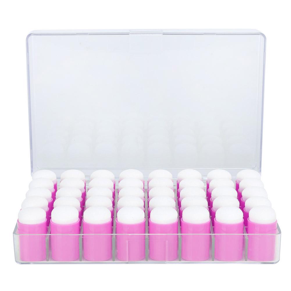40pcs Finger Sponge Daubers Art Ink Stamping Card Craft Drawing Finger Painting SpongePurple