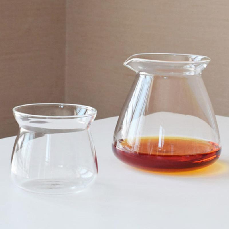 New 520ml 200ml 275ml Heat-resistant Glass Coffee Sharing Pot Coffee Server Hand Made Coffee Maker Teapot Coffee Utensils