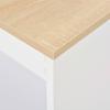 Standing Table with Shelf White 110 x 50 x 103 cm