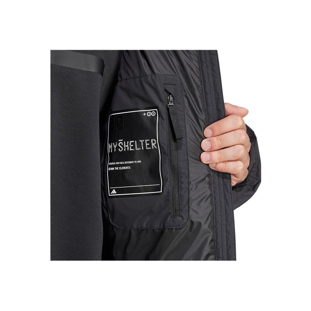 Adidas Myshelter Down Parka Black Men Streetwear IS9049