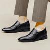 Buty ze skóry licowej Podwyższające Męskie Sneakersy Elevator Grube Zwiększające Wysokość 6CM Rozmiar Plus 35-47