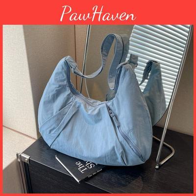Oxford Fabric Crossbody Purse With Zipper Closure For Casual Outings