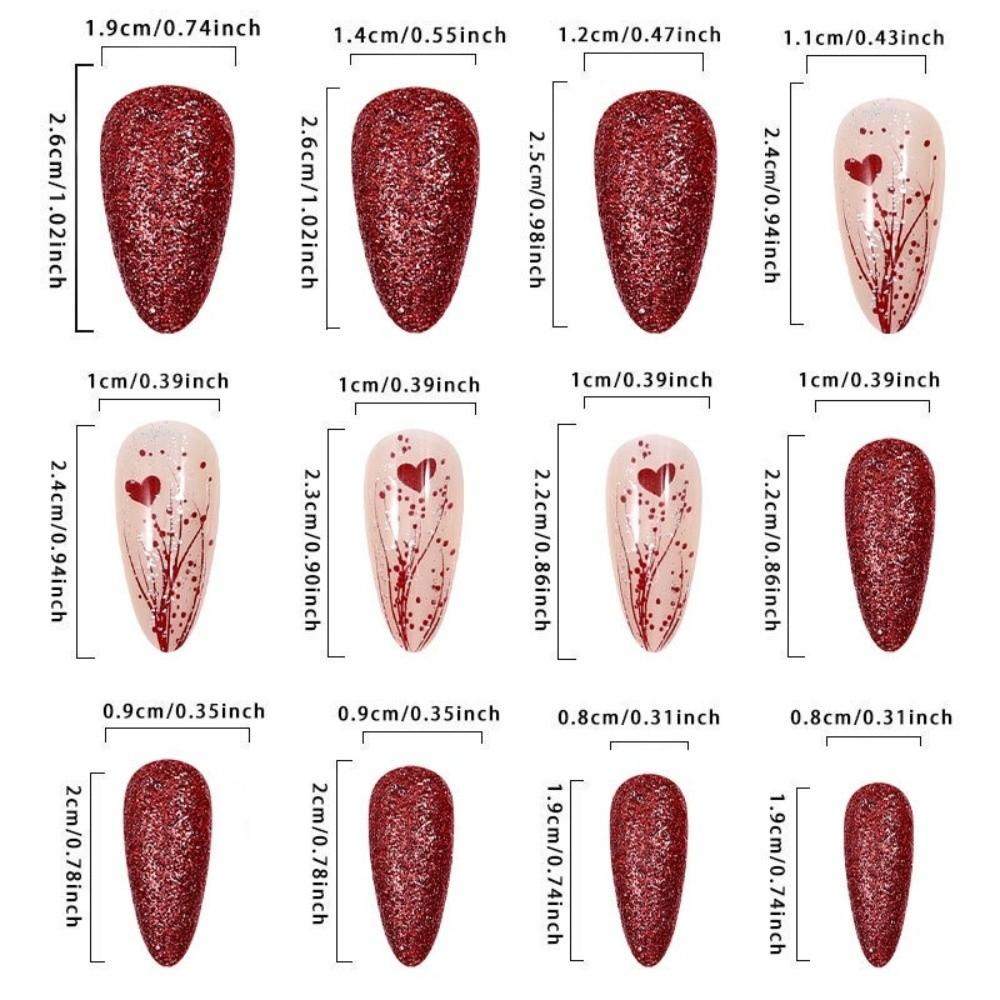 Colorful Design False Nails Full Cover Nail Art New Nail Tip for Y2K Style