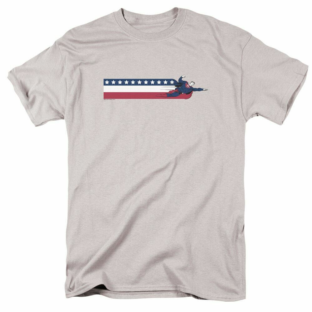 26 Superman Superman US T Shirt Mens Licensed Classic DC Comic Tee Silver Unisex T-Shirt M