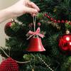 2025 Weihnachts-Hänge-Jingle-Bells mit Weihnachtsschleife/Beeren Antike Holiday Chic Glocken für Heim-Party-Dekoration
