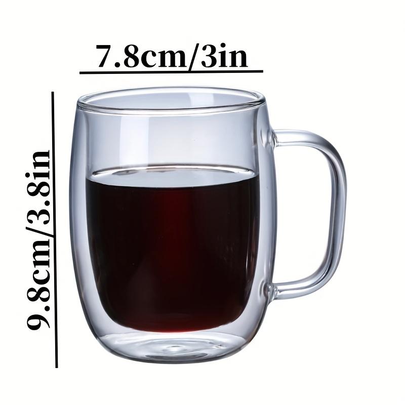 

Minimalism High Borosilicate Glass Cups Transparent Double-layerheat-resistant Water Cup with Handle Glass Cup Coffee Tea Mug