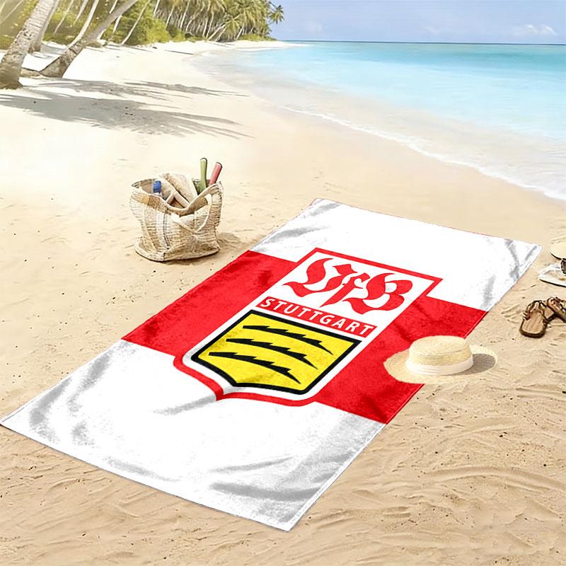 Stuttgart Roots Print Beach Towel, Large Soft Quick Dry Towel for Beach Camping Swimming