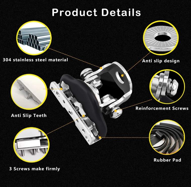 Engine Hood LED Light Bar Mounting Bracket Work Light Mount Holder Base Universal for Cars Sedans Trucks UTVs SUVs