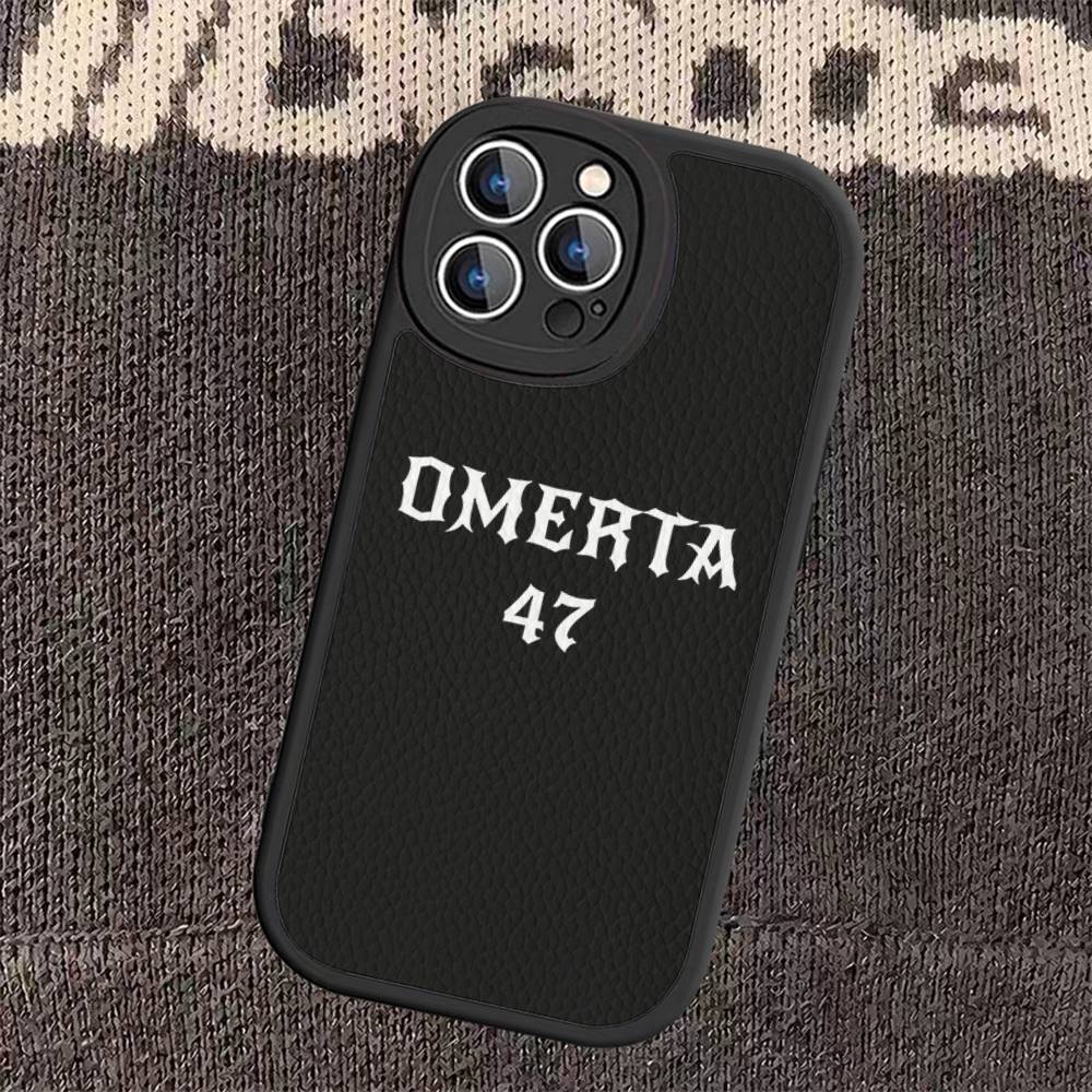 Fashion O-OmertaS 47 Phone Case For IPhone 16 15 14 13 Pro Max 11 12 Plus Leather Silicone Cover
