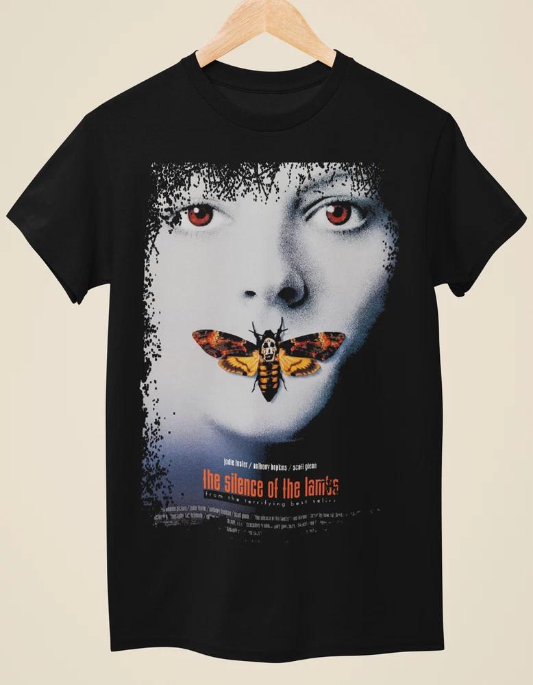 The Silence Of The Lambs Movie Poster Inspired Unisex Black TShirt S