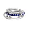 Anello Stacked Everly Multistrato Oro Placcato Chunky Zircone Intrecciato Anelli Collegati Multi Maglia Gioielli Statement Eternity Regalo