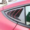 Rear Side Blind Window for Tesla Model 3 2016-2026 Back Triangle Window Spoiler Louver Shutter Cover Accessories
