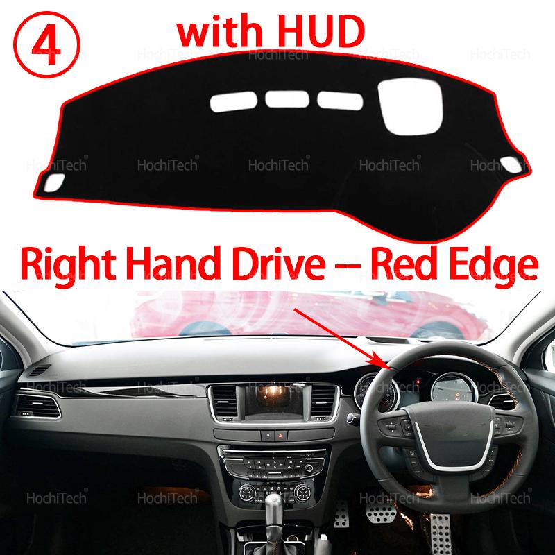For Peugeot 508 508sw 508GT RXH 2010-2018 Dashboard Cover Dash Board Mat Carpet Pad Sunshade Cushion Car Visor Accessories