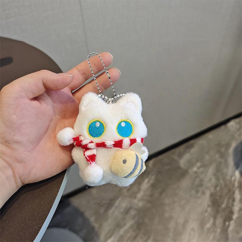 

Пищащая Милая Черно-Белая Кошка Плюшевая Кукла Маленький Кулон Мультяшная Кукла Игрушка Кулон Украшение для Сумки Детский Подарок A4