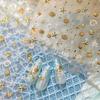 Gold Stamped Shell Conch Scallop Starfish Pearl 5D Embossed Self Adhesive Nail Art Stickers Delicate Ocean Style Manicure Decals
