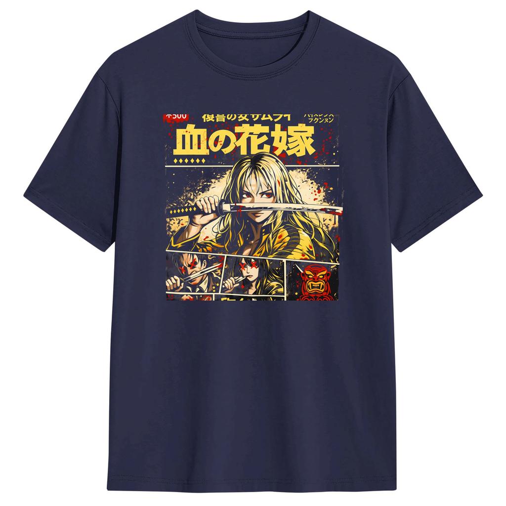 KILL BILL THE WHOLE BLOODY DROP TShirt Adult Vintage T Shirts Summer Crewneck Fashion Tees Printed Oversized Tops