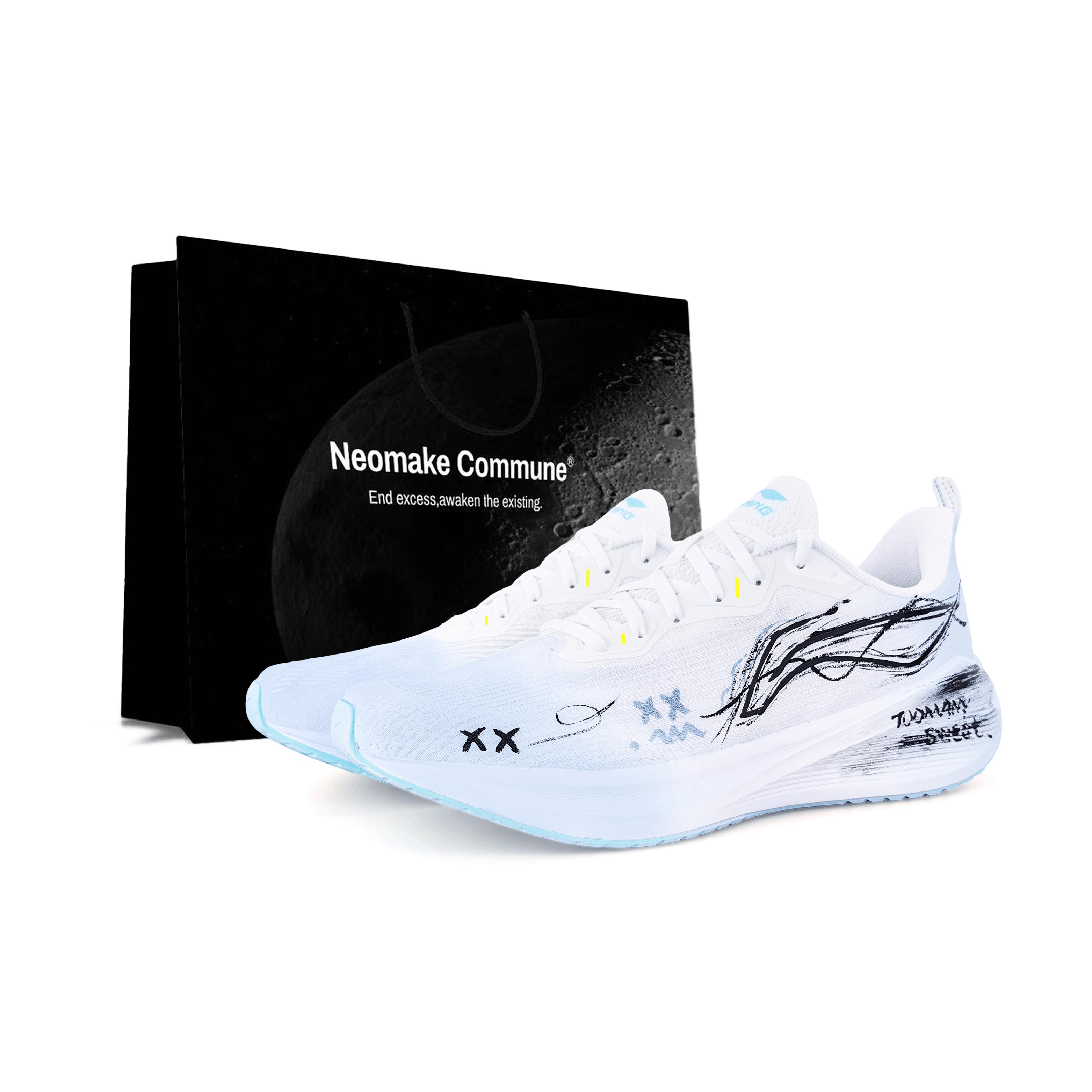 Li Ning Wuyue Износостойкие Нескользящие Низкие Повседневные Беговые Кроссовки Мужские ARST003-1(Team173-LD) 39.5