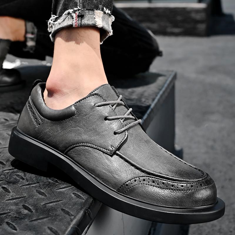 Design High Quality Genuine Leather Men Lazy Shoes Soft Fashion Brand Men Flat Business Formal Shoes