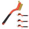 Industrial Cleaning Brush Brush Brass Nylon Stainless Steel Wire Hard Bristle Brush 18CM Rust Remover Metal Clean Polishing Tool