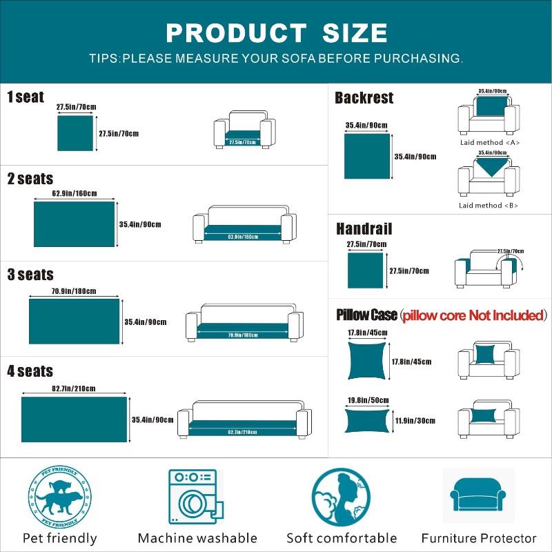 1PC Autumn and Winter Plush Sofa Cushion Thickened Seat Cushion Non-slip Sofa Cover Cover Cloth