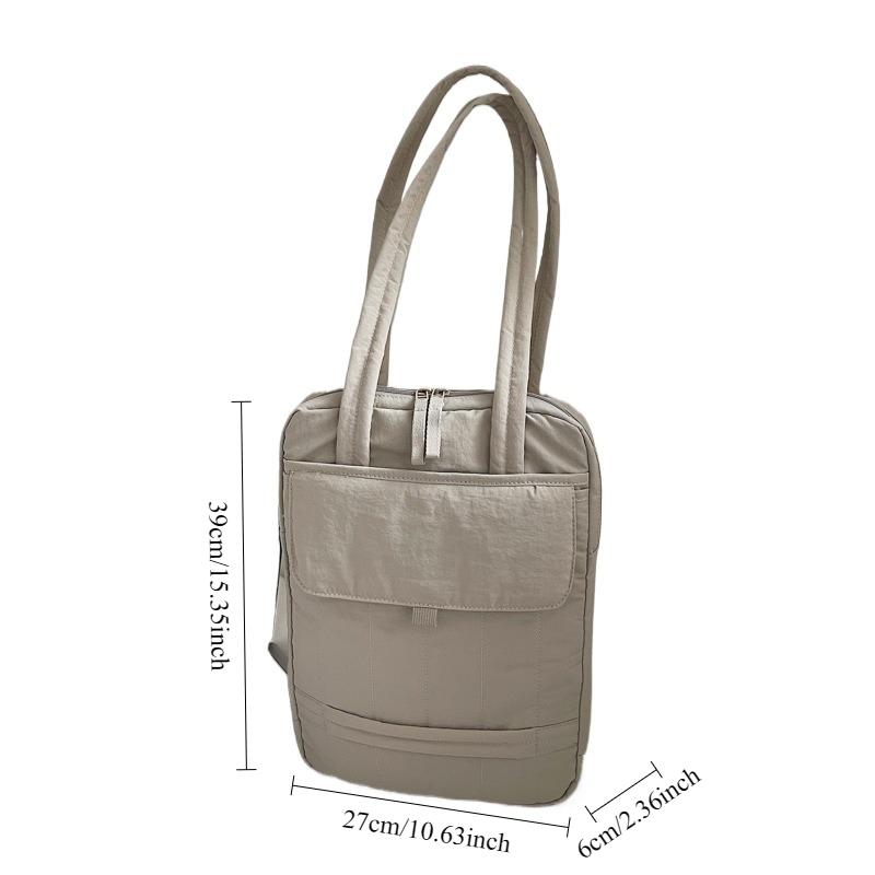 

1pcs Large Capacity Laptop Tote Bag Breathable Fashion Commuter Shoulder Bag for Document and Laptop 27x6x39cm белый
