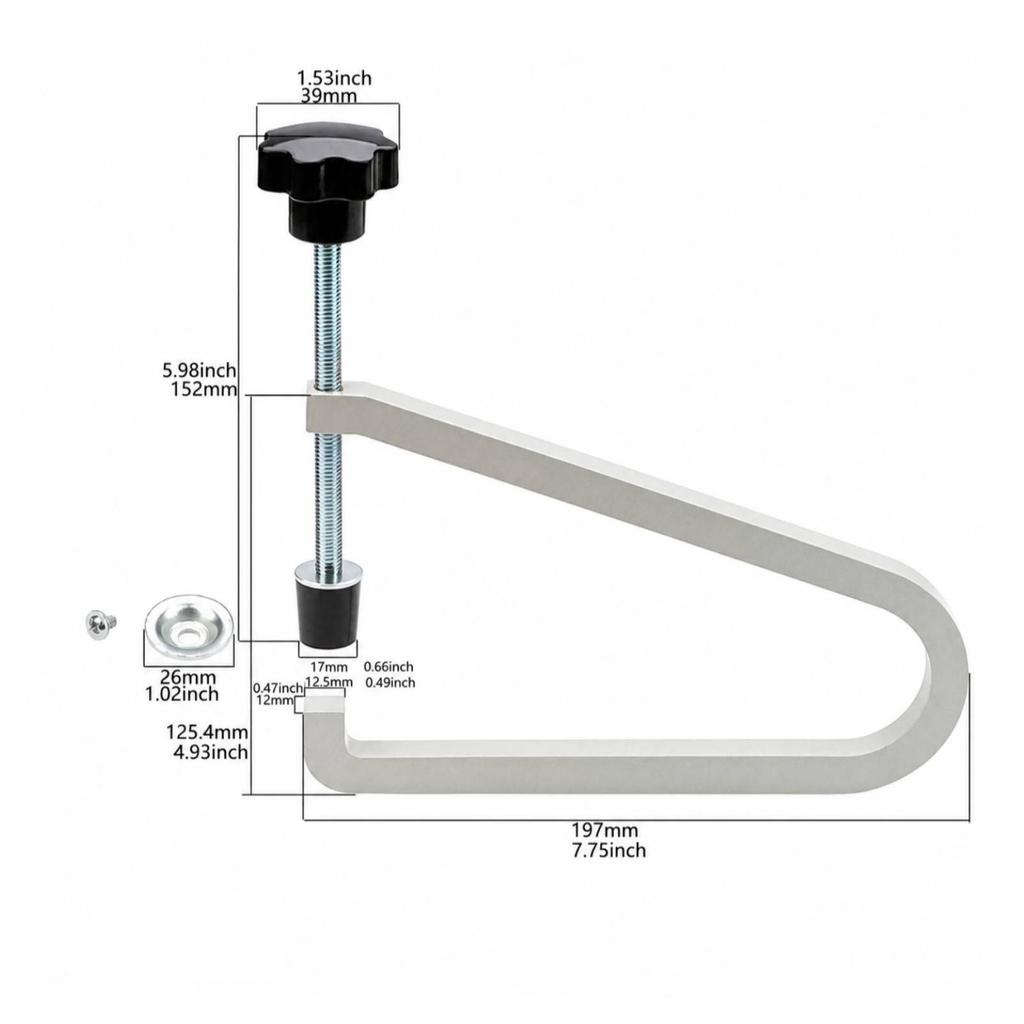 Maintenance Clamp Compatible Guitar Bridge Metal for Luthier