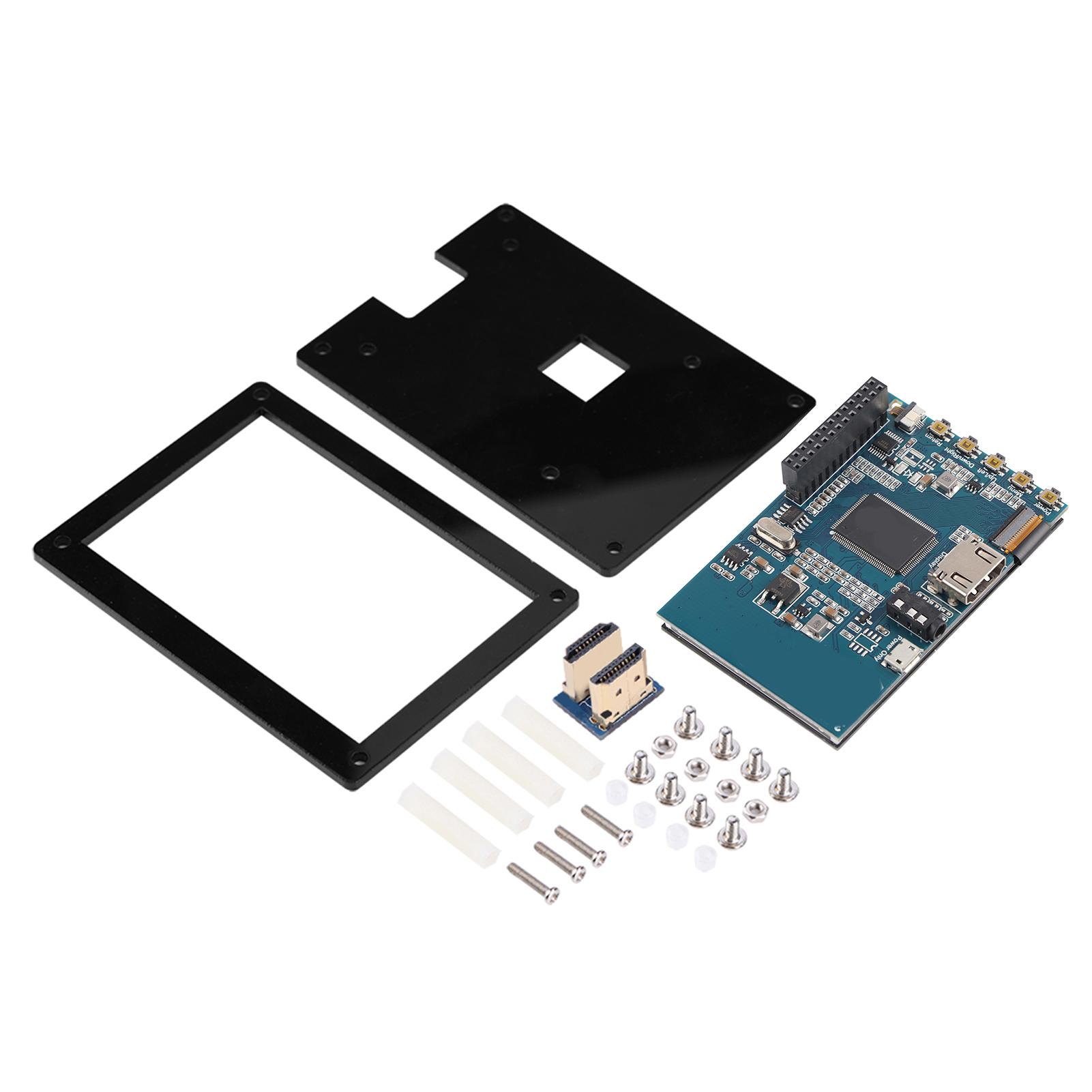 

1080P IPS 60fps 3.5 inch HDMI LCD Screen Display for Raspberry Pi Black Acrylic Case