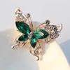 Brooch New Fashion Beauty Women Gold Zinc Alloy Crystal Exquisite Flower Butterfly Insect Pins Hot Sale Party Gift