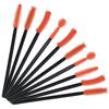50-Pack Disposable Silicone Eyelash Brushes - Perfect for Extensions and Portable Eyebrow Combing