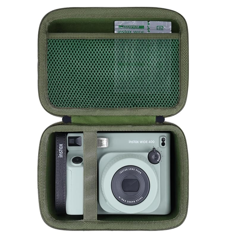 

(Case only) Fujifilm FUJIFILM instant camera Instax WIDE instax WIDE 400 INS 400 dedicated storage case, green-Aenllosi
