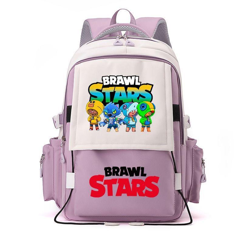 Large Capacity Schoolbag with Shoulder Strap; Student Three-piece Pencil Case Set