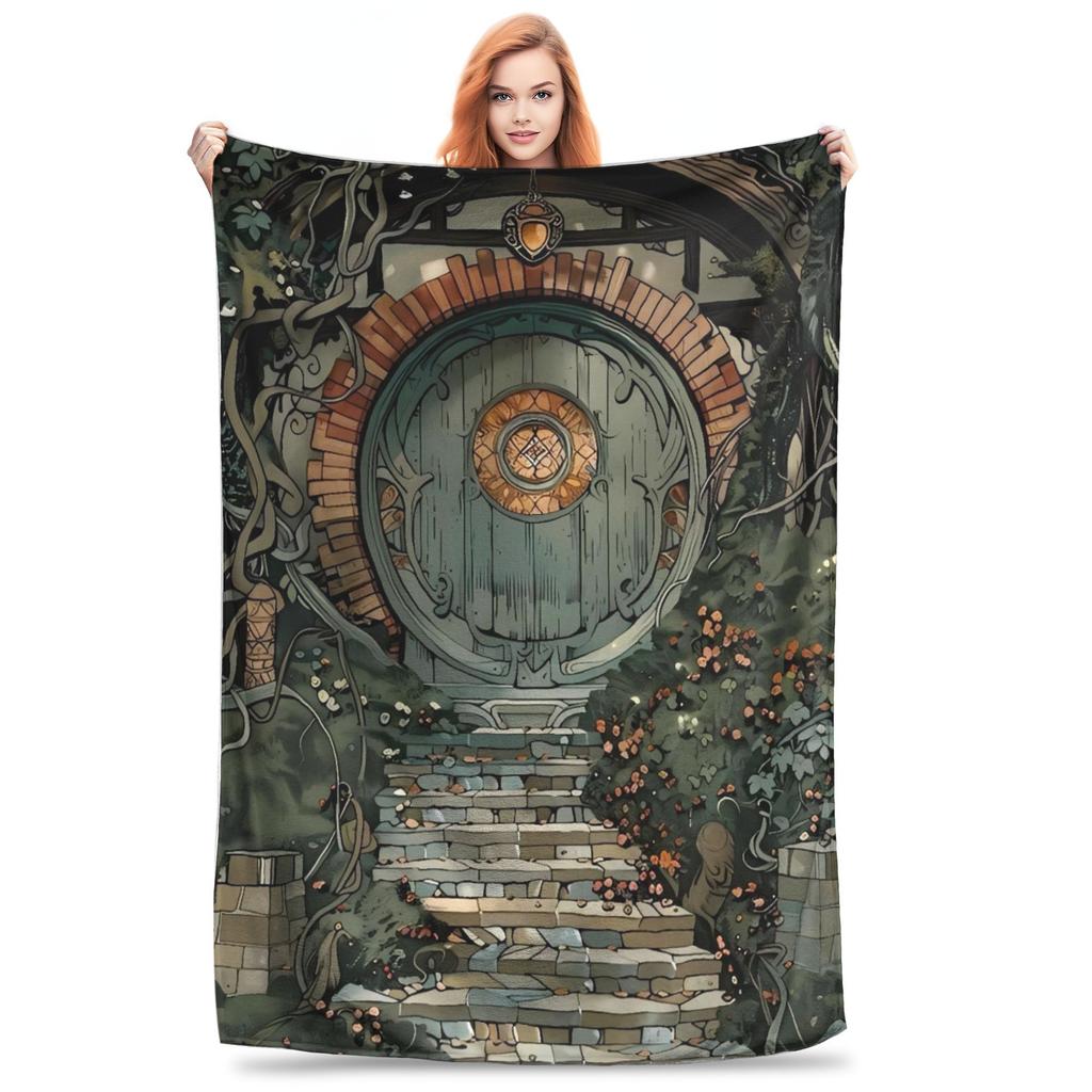 L-Lords Of The R-Rings Warm Soft Blankets Students Plush Throw Blanket Novelty Bedroom Flannel Bedspread Sofa Bed Cover
