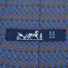 Used HERMES Tie Toyota Limited Edition Silk Blue Brown Suit