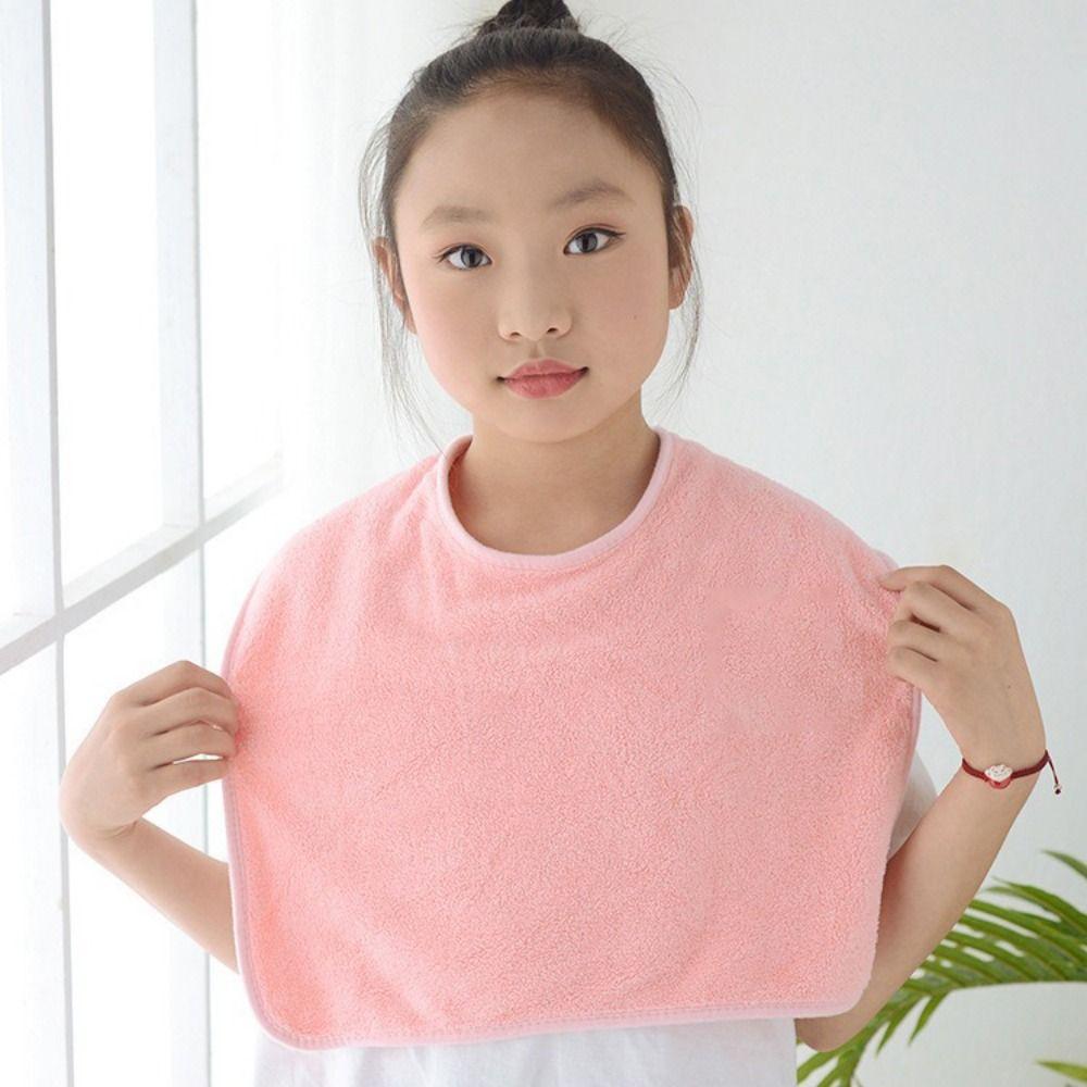 Absorbent Infant Bibs Coral Fleece Kids Feeding Eating Apron Comfortable Toddler Towel  Unisex