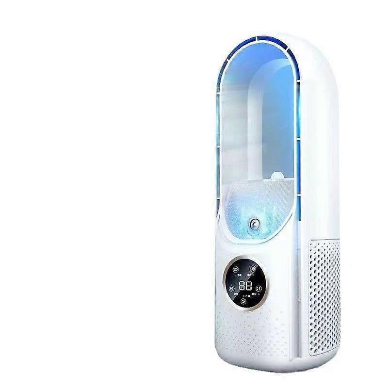 Portable Air Cooler Leafless Electric Fan 6 Speed Silent Timer Air Conditioner Cooling Fan Humidifier Conditioning Fan