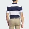 Adidas Colorblock Rugby Stripe Polo Shirt Men Tops Blue White IU4353
