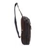 Doubles 2-Way BackpackBody Bag, Genuine Leather, A4 Size, JPU-7464 (Dark Brown)