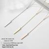 eManco Korean Style Gold-Plated Stainless Steel Necklace for Women