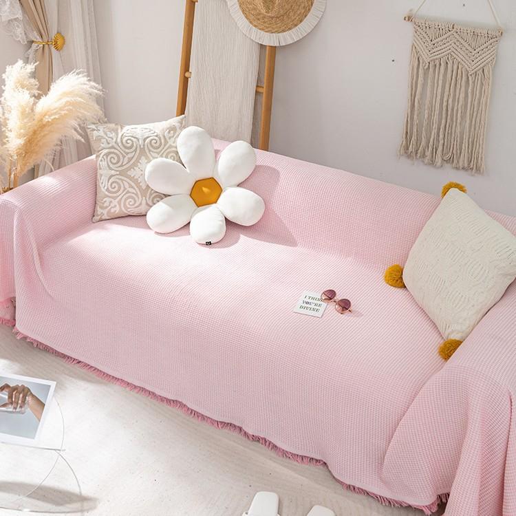 Knitted Universal Sofa Towel Nordic Ins Wind Cover Cloth Full Cover Sofa Cushion Cover Cover Blanket Single Three People All Seasons