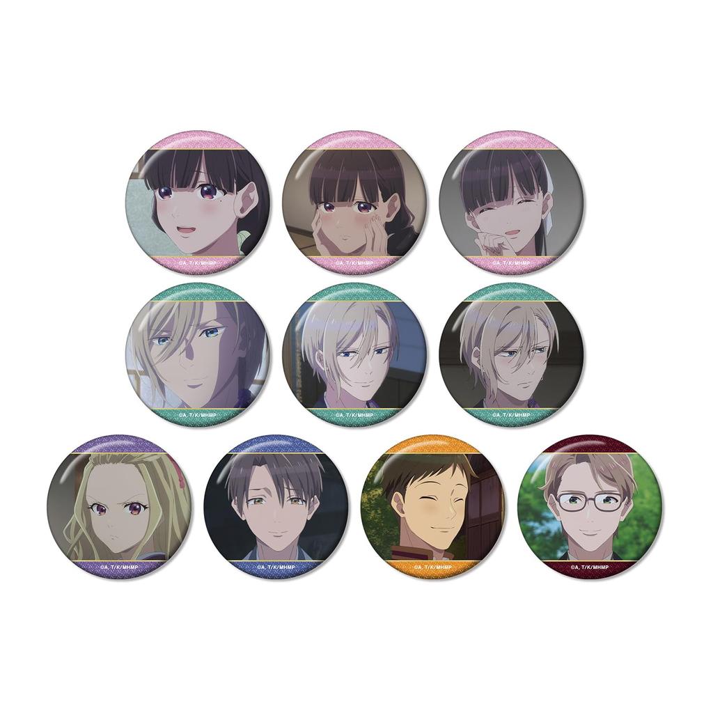 TV Anime "My Happy Marriage" Trading Scene Glitter Can Badges, Box of 10