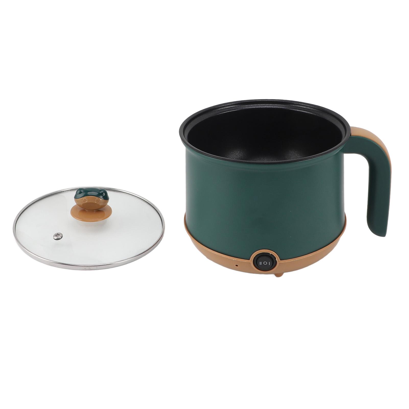 ZuiyouElectric1 Elektrische Hot Pot Groen 1.8L 600W Kookpan met   2     Anti-aanbak Multifunctionele Kookplaat voor Soep Noedel
