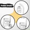 Dollhouse Birdcage Doll House Decoration Iron Art for DIY Projects Accessories Cage Floor