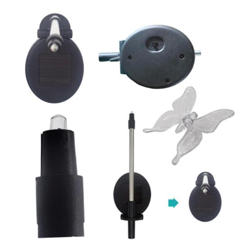 3 buc. Lampă solară decor pentru gazon în formă de fluture cu LED-uri pentru grădină